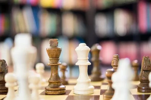 Course of a chess game Stock Photos