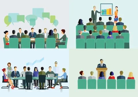 Course, lecture, education Stock Illustration