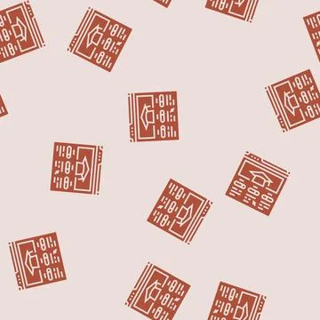 Course progress bar education platform glyph seamless pattern 스톡 일러스트