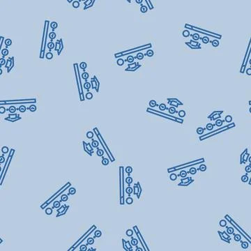 Course progress bar education platform line vector seamless pattern Stockillustratie
