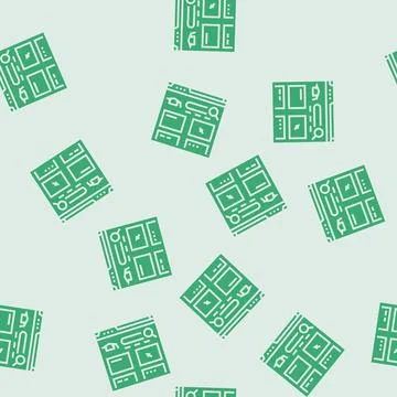 Course search bar education platform glyph seamless pattern イラスト素材