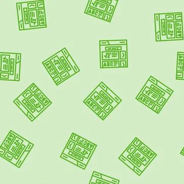 Course search bar education platform line vector seamless pattern Stockillustratie