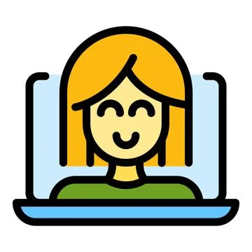 Course student icon vector flat Stockillustratie