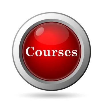Courses icon. Internet button on white background.. イラスト素材