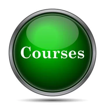 Courses icon. Internet button on white background.. Stock Illustration