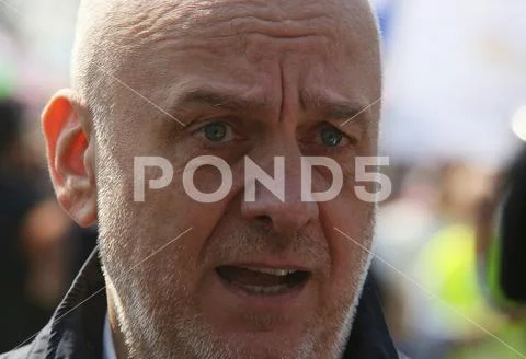 Court clerks labour union protest rally - Bucharest, Romania. Stock Photos