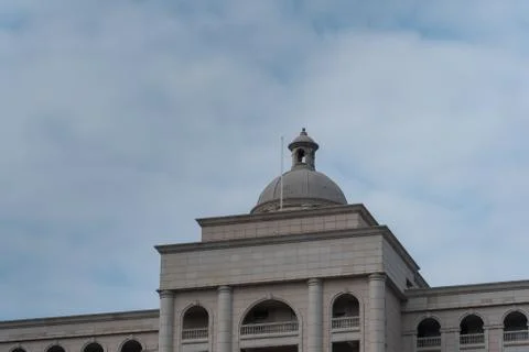 Court with a cloudy background Stock Photos