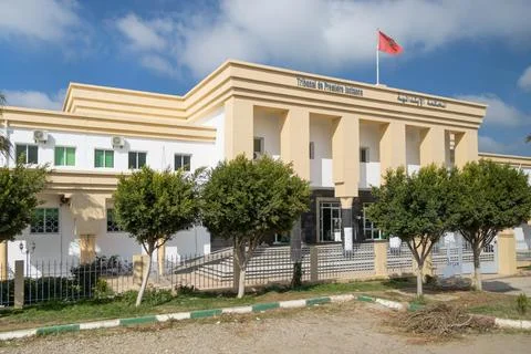 Court of First Instance, Sidi Slimane. Sidi Slimane is a city located in the Stock Photos