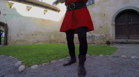 Court jester is juggling Stock Footage 64931180