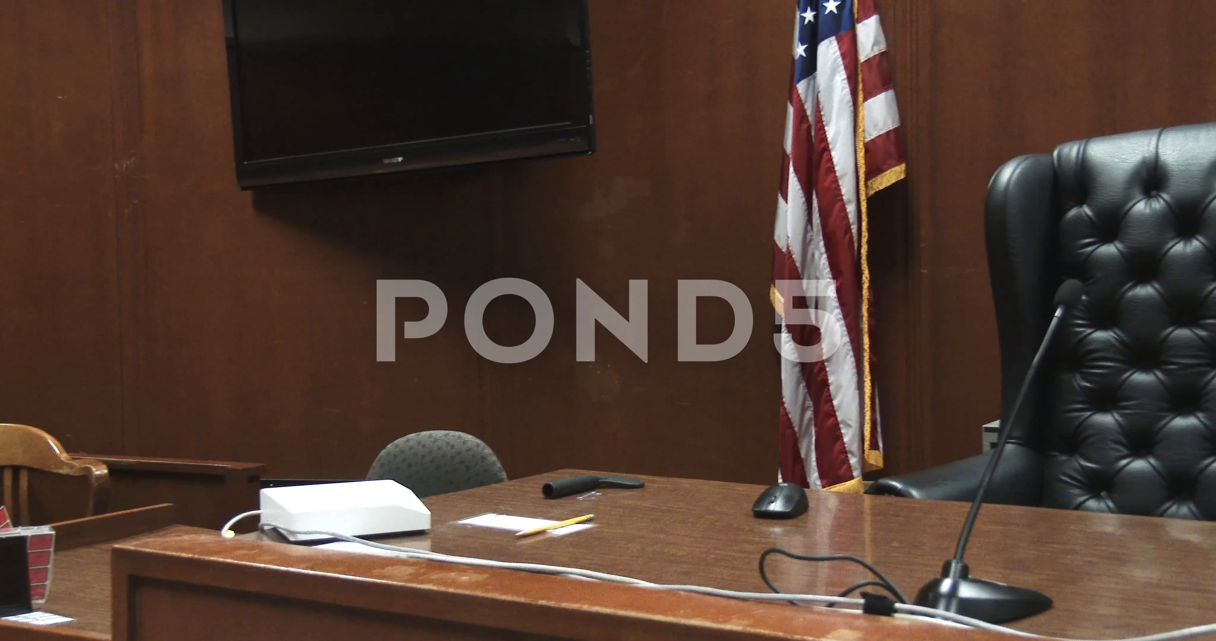 Court Room Empty Judge Stand Seat Stock Video Pond5