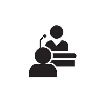 Court In Session Stock Illustration