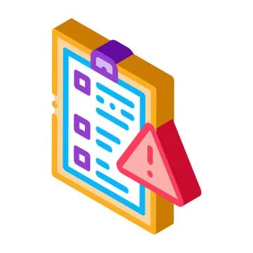 Court statement isometric icon vector illustration Illustrazione stock