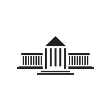 Court vector icon design template Ilustración de archivo