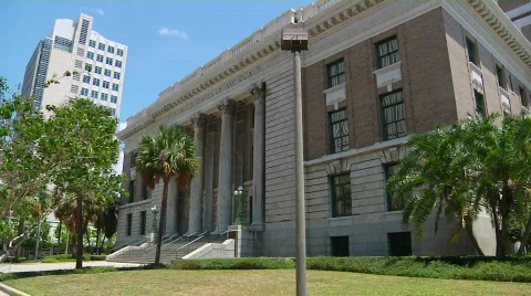 Courthouse 3 Quarter Stockbeeldmateriaal 455943