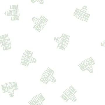 Courthouse building glyph seamless pattern Ilustración de archivo