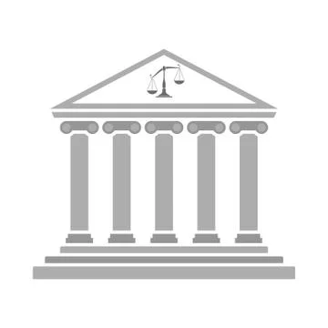 Courthouse Icon Stock Illustration