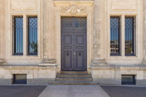 Courthouse of Les Sables d olonnes, France Stock Photos