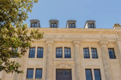 Courthouse of Les Sables d olonnes, France Stock Photos