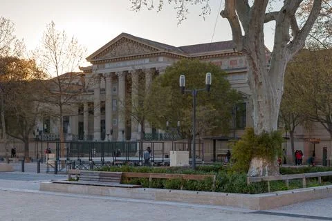 The courthouse of Nimes Stock-Fotos
