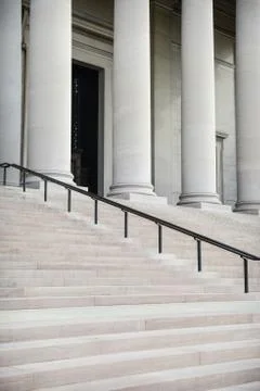 Courthouse pillars Foto stock