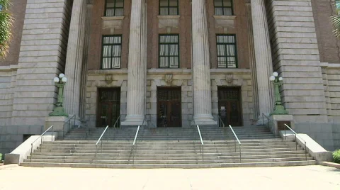 Courthouse Tilt Up Straight Stockbeeldmateriaal 455957