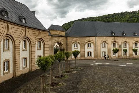The courtyard and classical facade of the former Benedictine Abbey of Echtern Photos