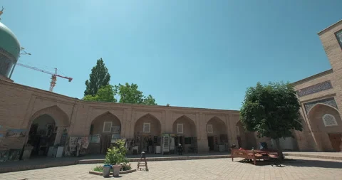 Courtyard of the architectural complex Khazrati Imam or Hazrati Imam, Hast Imam Stock Footage 251623046