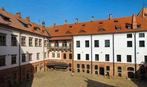 Courtyard of the castle Foto stock