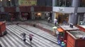 Courtyard Of Chinese Shopping Center On Rainy Day 4k or 4k+ Resolution