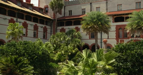 Courtyard of the Flagler College 스톡 동영상 204822181