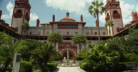 Courtyard of the Flagler College 스톡 동영상 204822233