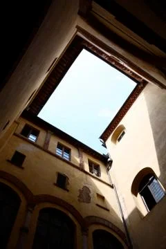 Courtyard inside 스톡 사진