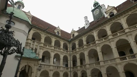 Courtyard of the Landhaus Graz Video stock 237993579