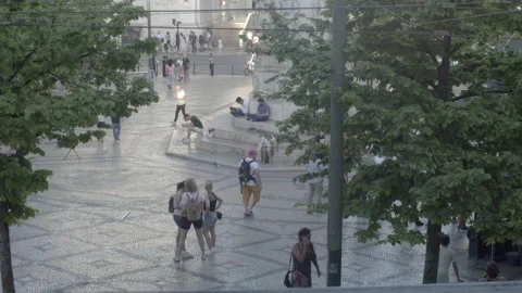 Courtyard Lisboa Stock Footage 239781944