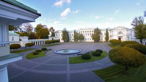 Courtyard of the Lithuania presidency Stock Footage 261181133