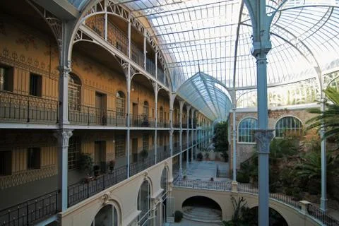 Courtyard in Monaco 스톡 사진