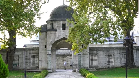 Courtyard Of Mosque, Mosque Door Stock Footage 147332523