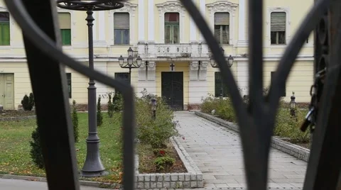 Courtyard of the old palace Stock Footage 49912709