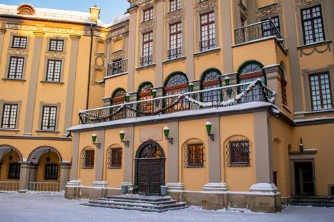 The courtyard of a palace 스톡 사진