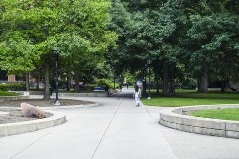 Courtyard in the park Stock Photos