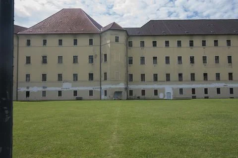 In the courtyard of a prison Stock Photos