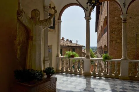 Courtyard in Sienna Stock Photos