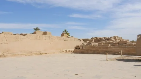 The Courtyard of The Temple Stock Footage 128210521