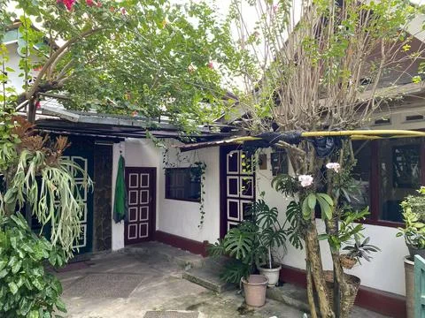 The courtyard of a traditional house in Java, Indonesia. Stock-Fotos