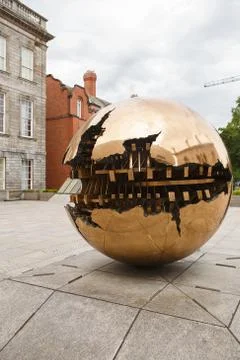 Courtyard Trinity College. Trinity college campus Stock Photos