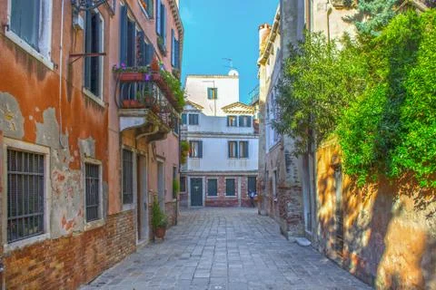 Courtyard in Venice Foto stock