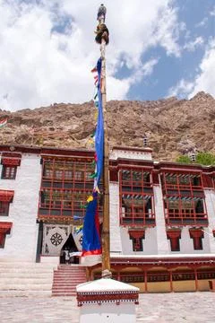 Courtyards of Hemis Monastery Foto stock