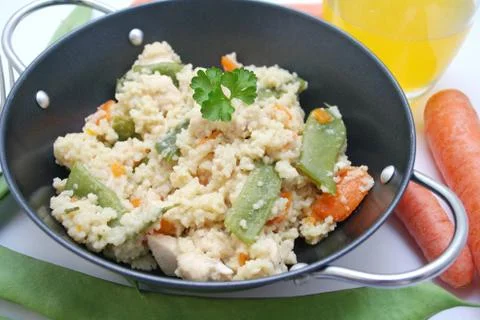 Couscous and vegetables Stock Photos
