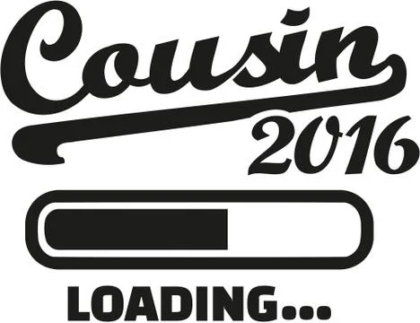 Cousin 2016 loading Stock Illustration