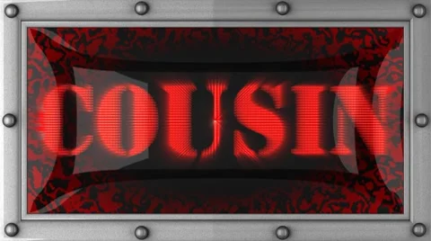 Cousin on led Stock Footage 8693151